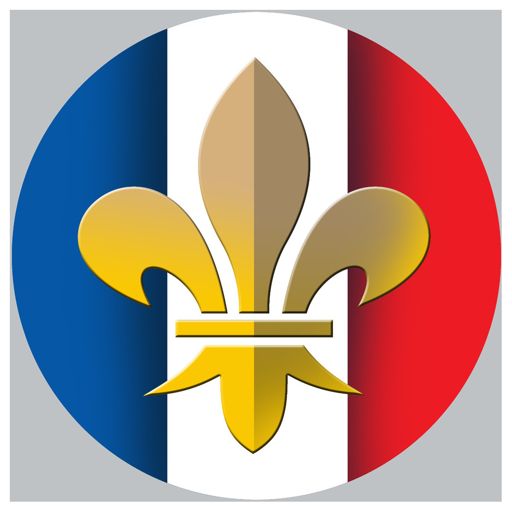 Royaliste Français (20x20cm) - Sticker/autocollant