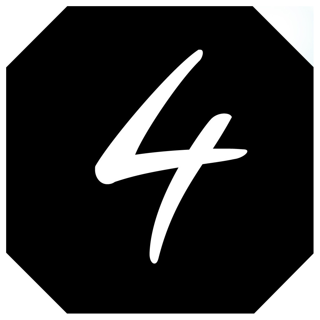 numéro de boite aux lettres 4 - architecte 10x10cm - Sticker/autocollant