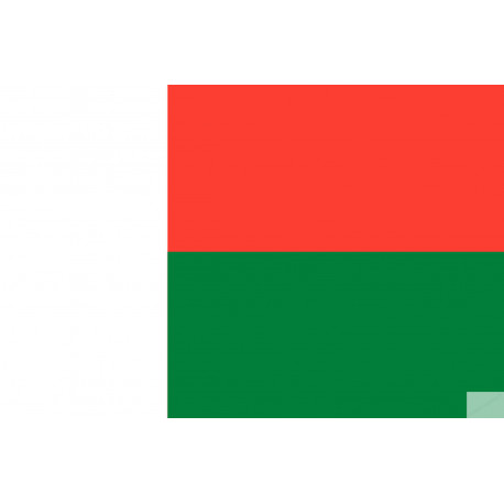 Drapeau Madagascar (5x3.3cm) - Sticker/autocollant