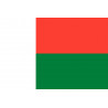 Drapeau Madagascar (5x3.3cm) - Sticker/autocollant