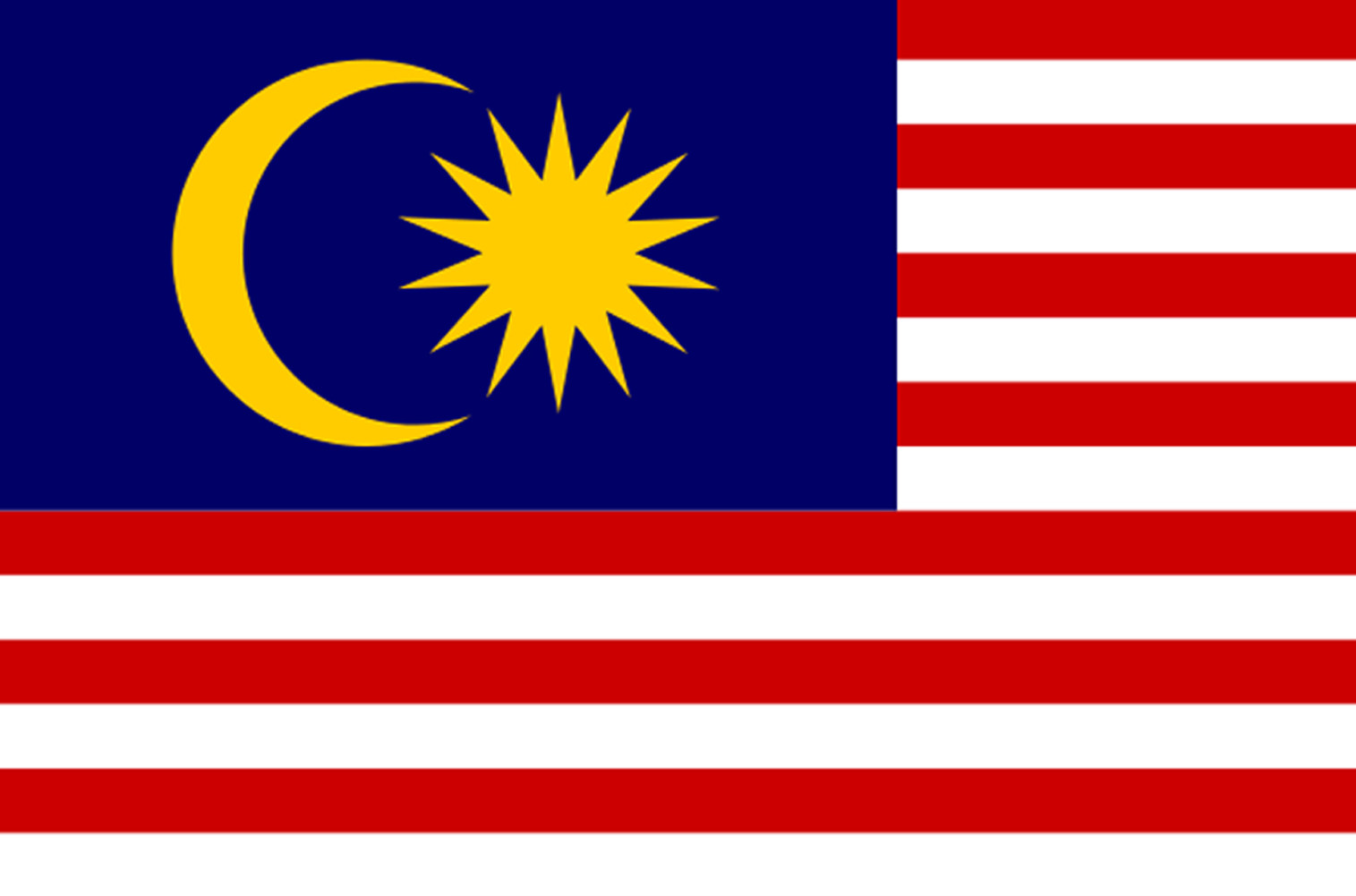 Drapeau Malaisie (19.5x13cm) - Sticker/autocollant