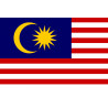 Drapeau Malaisie (5x3.3cm) - Sticker/autocollant