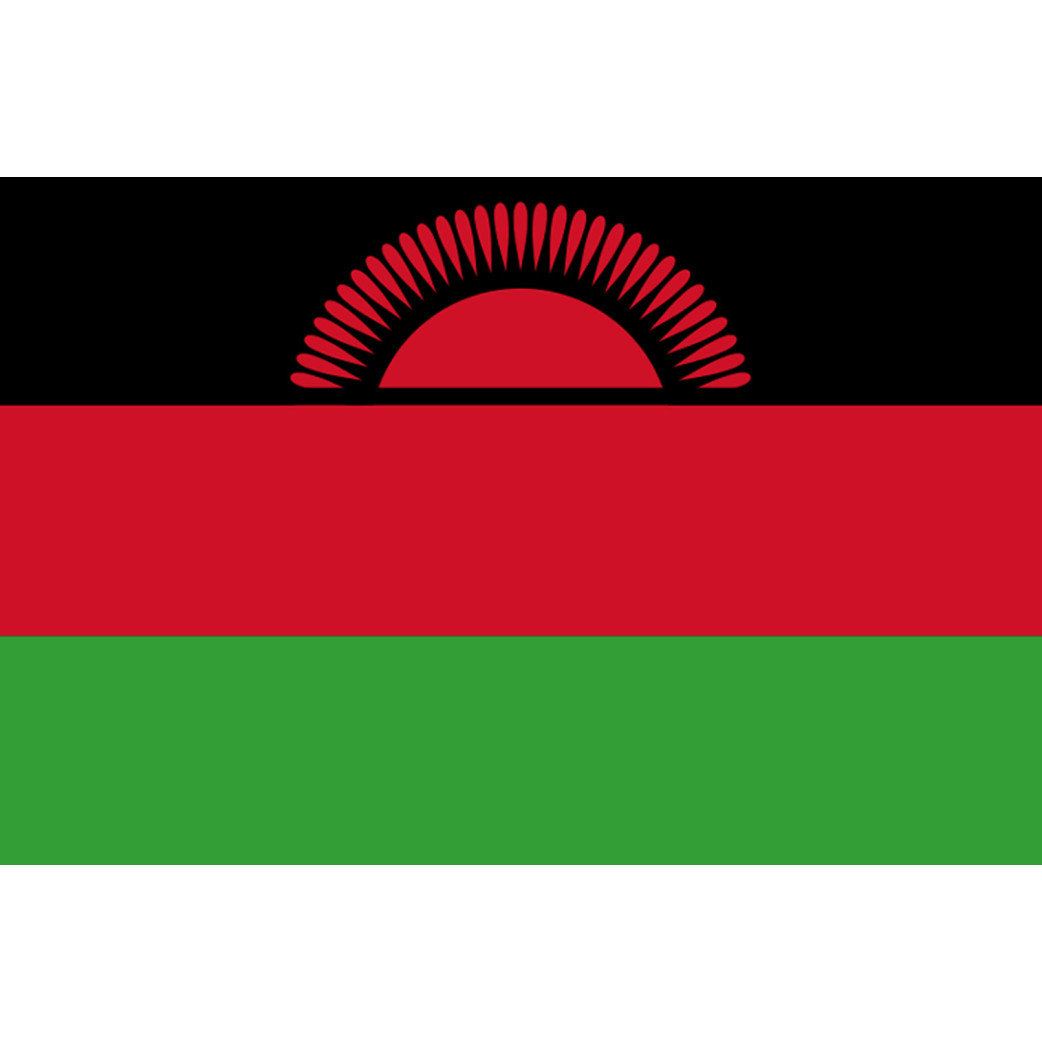 Drapeau Malawi (5x3.3cm) - Sticker/autocollant
