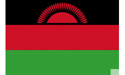 Drapeau Malawi (5x3.3cm) - Sticker/autocollant