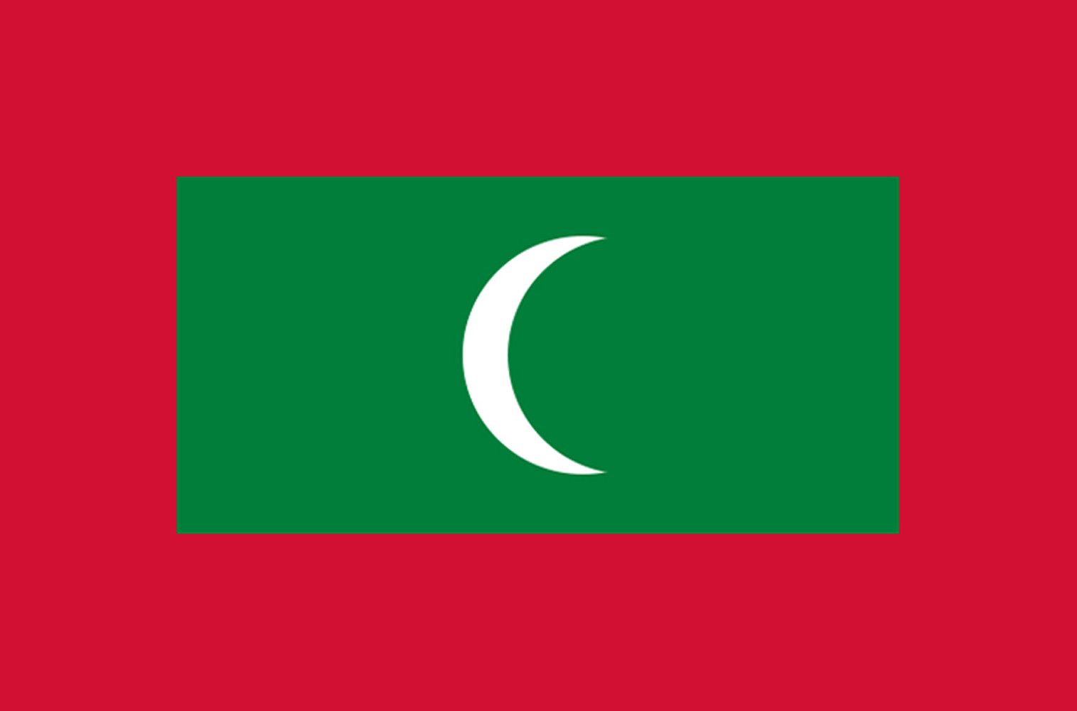 Drapeau Maldives (19.5x13cm) - Sticker/autocollant