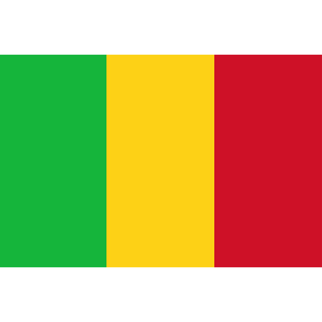 Drapeau Mali (5x3.3cm) - Sticker/autocollant