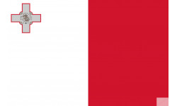 Drapeau Malte (19.5x13cm) - Sticker/autocollant