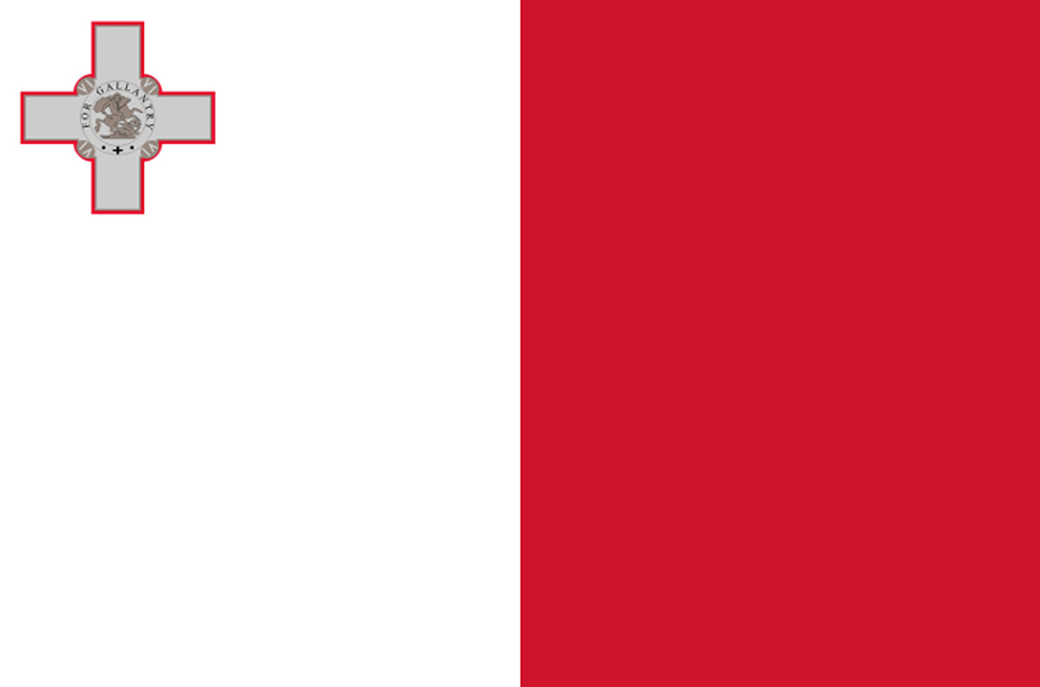 Drapeau Malte (19.5x13cm) - Sticker/autocollant