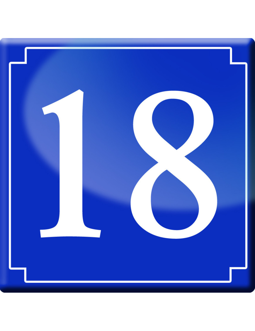 Autocollant Numéro De Rue '17' Classique - Format 10x10 Cm - Marque Stickers-Express - Neuf - Fabriqué En France