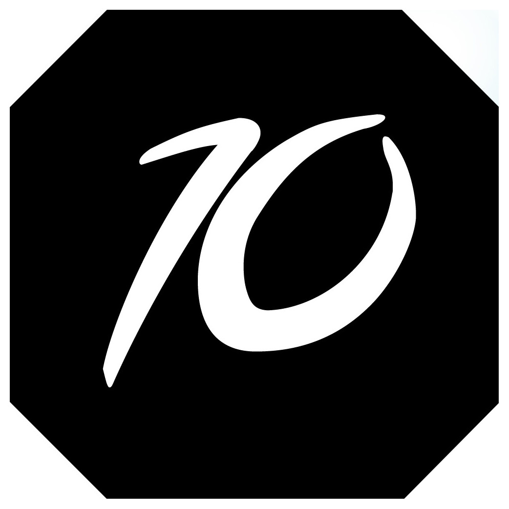 numéro de boite aux lettres 10 - architecte 10x10cm - Sticker/autocollant