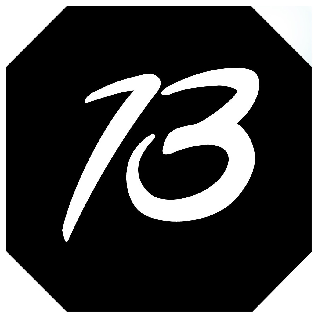 numéro de boite aux lettres 13 - architecte 10x10cm - Sticker/autocollant