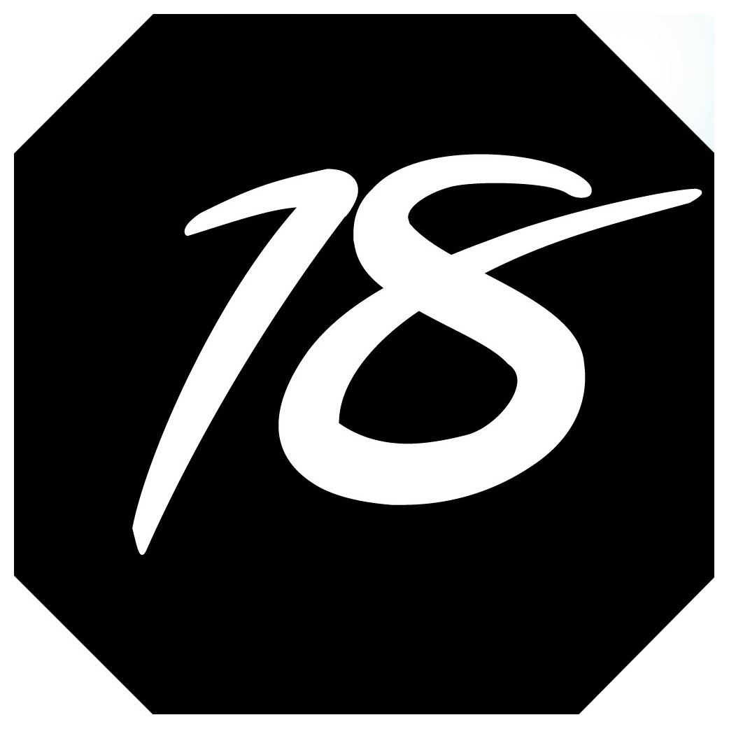 numéro de boite aux lettres 18 - architecte 10x10cm - Sticker/autocollant