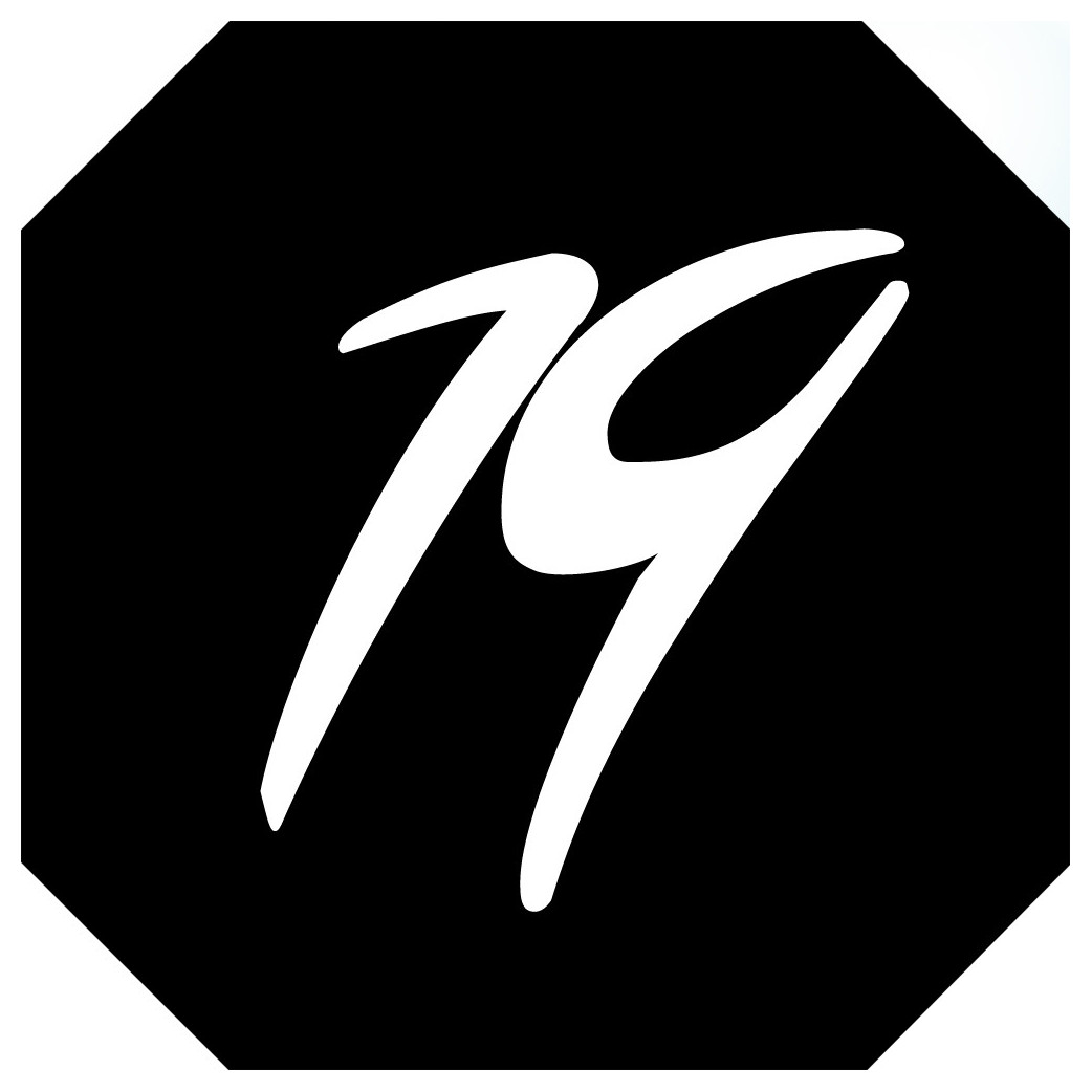 numéro de boite aux lettres 19 - architecte 10x10cm - Sticker/autocollant