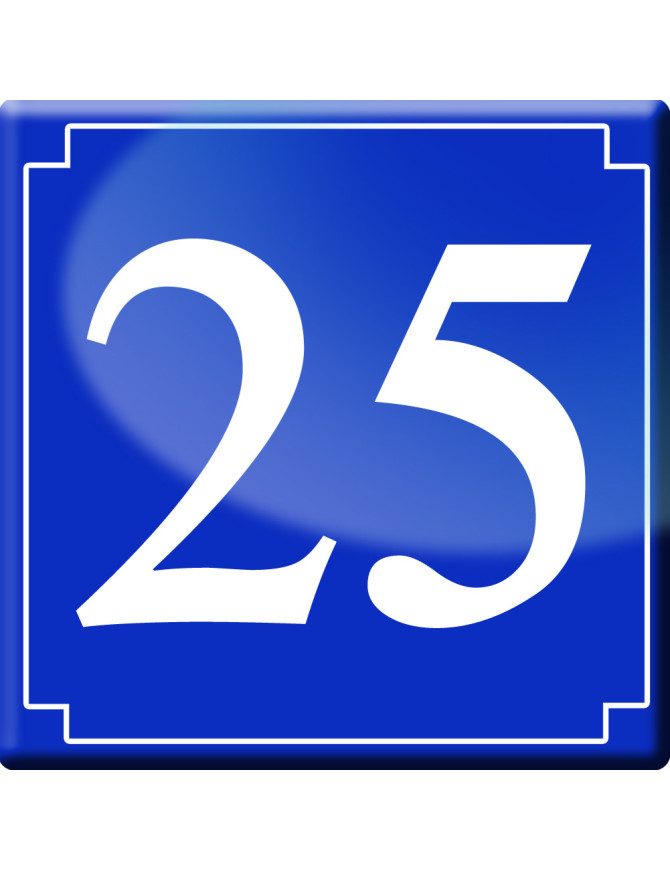 Autocollant Numéro De Rue "46" Classique - Format 10x10 Cm, Marque Stickers-Express, Fabriqué En France