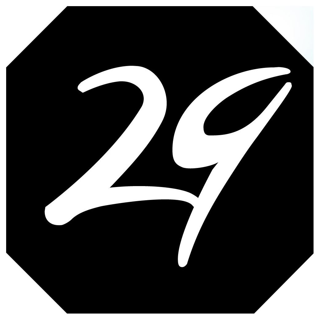 numéro de boite aux lettres 29 (architecte 10x10cm) - Sticker/autocollant