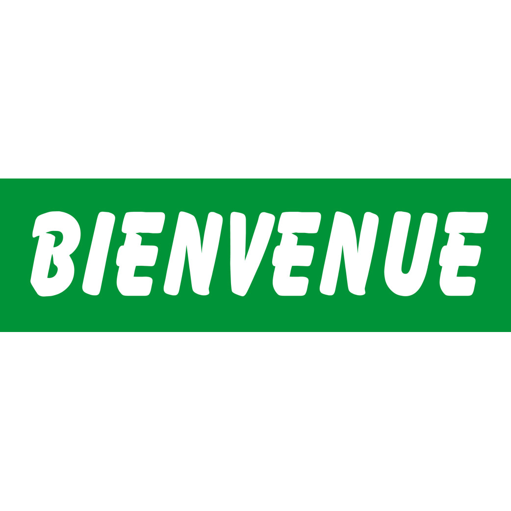 Bienvenue (30x9cm) - Sticker/autocollant