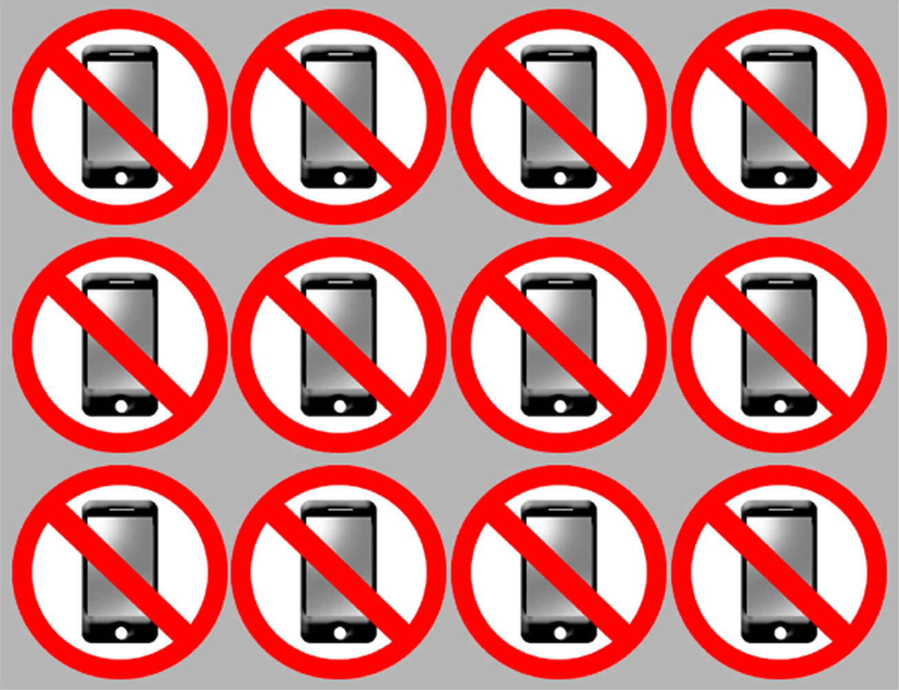 éteindre son smartphone (12fois 5cm) - Sticker/autocollant