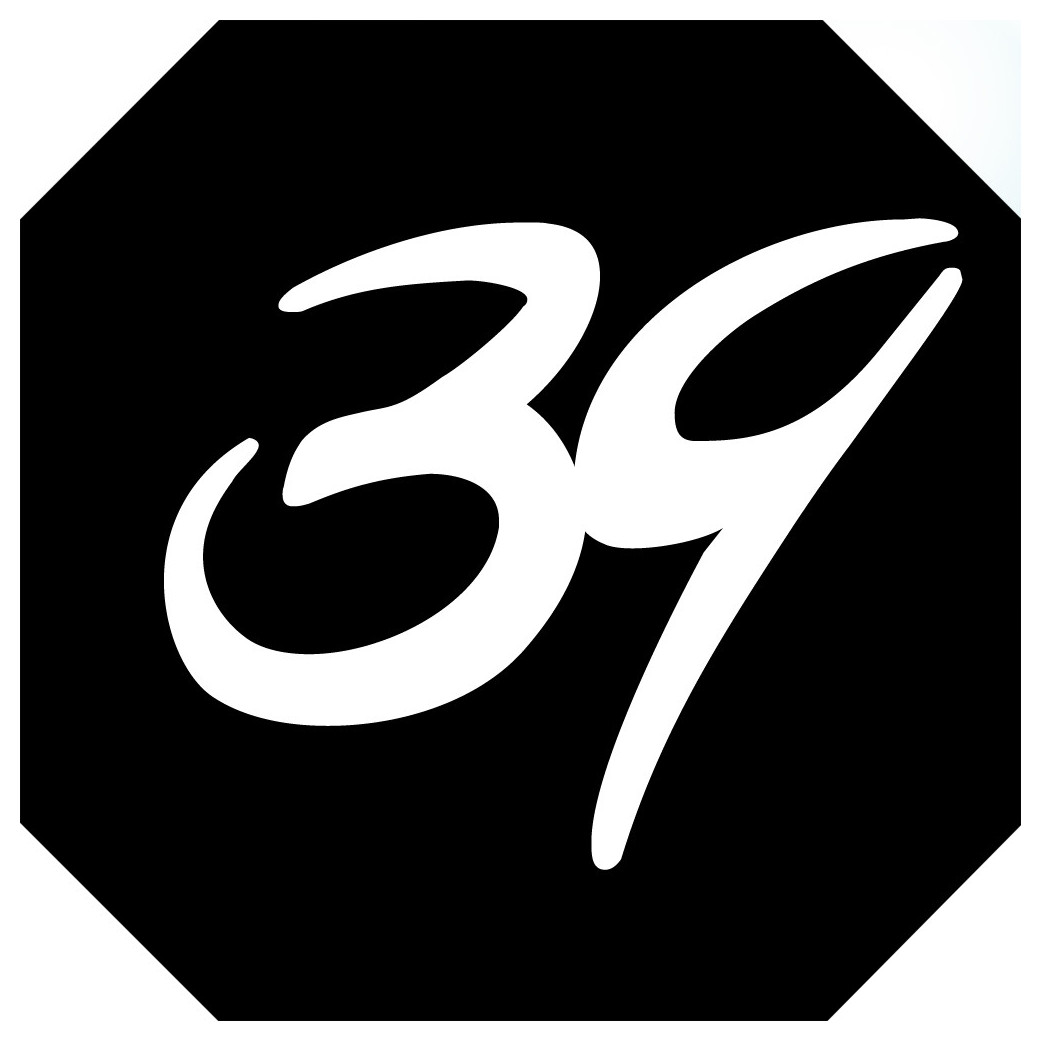 numéro de boite aux lettres 39 (architecte 10x10cm) - Sticker/autocollant