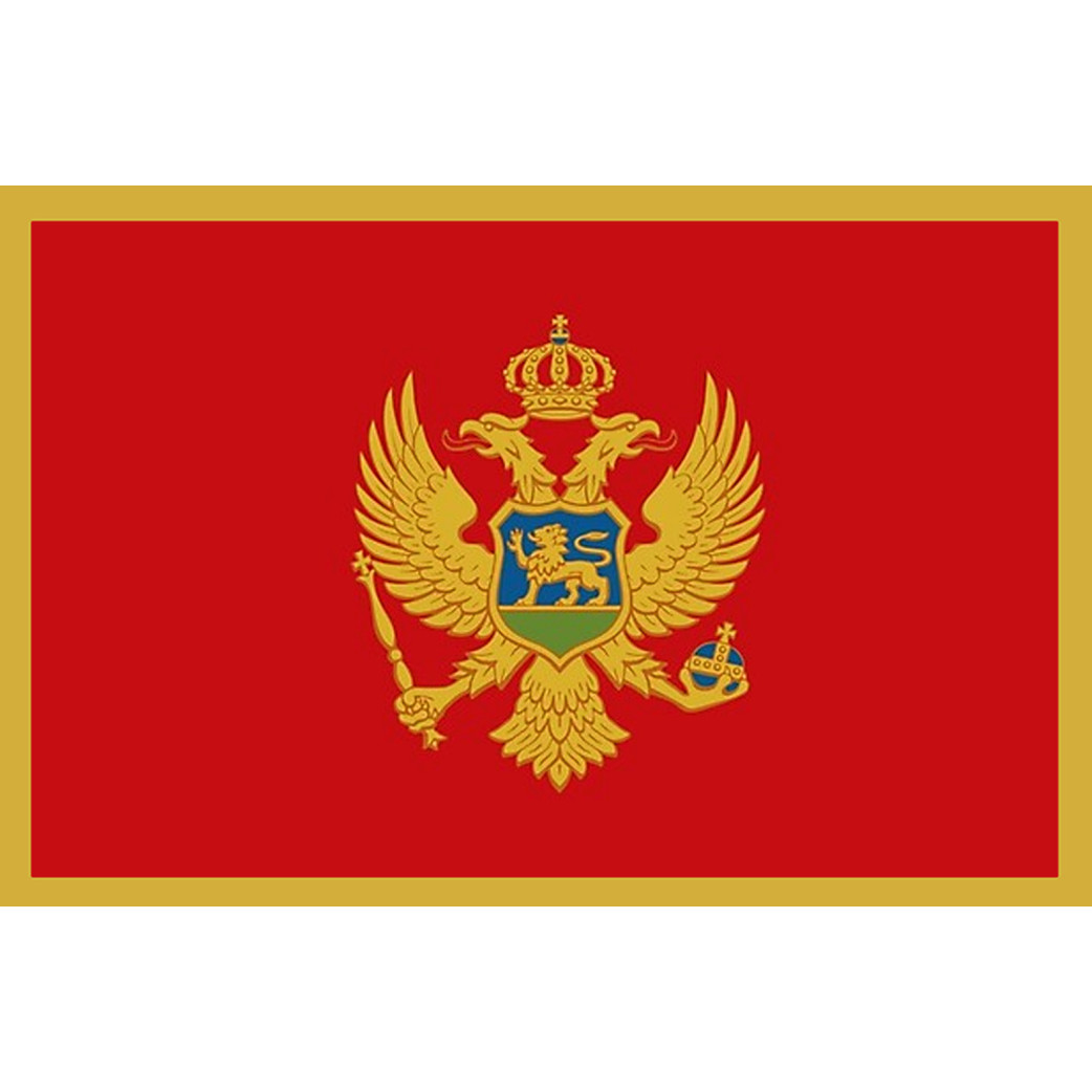 Drapeau Monténégro (5x3.3cm) - Sticker/autocollant