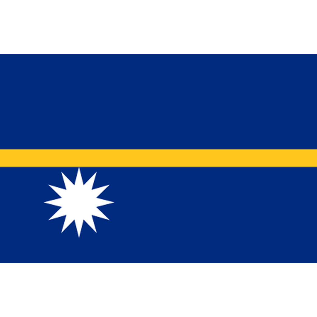 Drapeau Nauru (15x10cm) - Sticker/autocollant