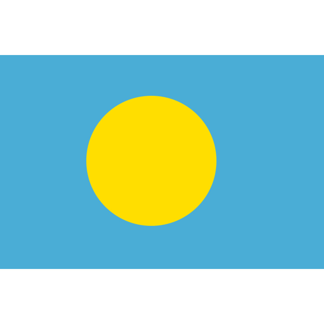 Drapeau Palaos (19.5x13cm) - Sticker/autocollant