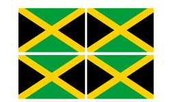 Autocollants : drapeau officiel Jamaïque