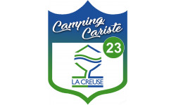 campingcariste Creuse 23 - 10x7.5cm - Sticker/autocollant