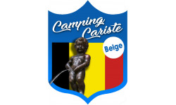 Camping cariste Belge (15x11.2cm) - sticker/autocollant