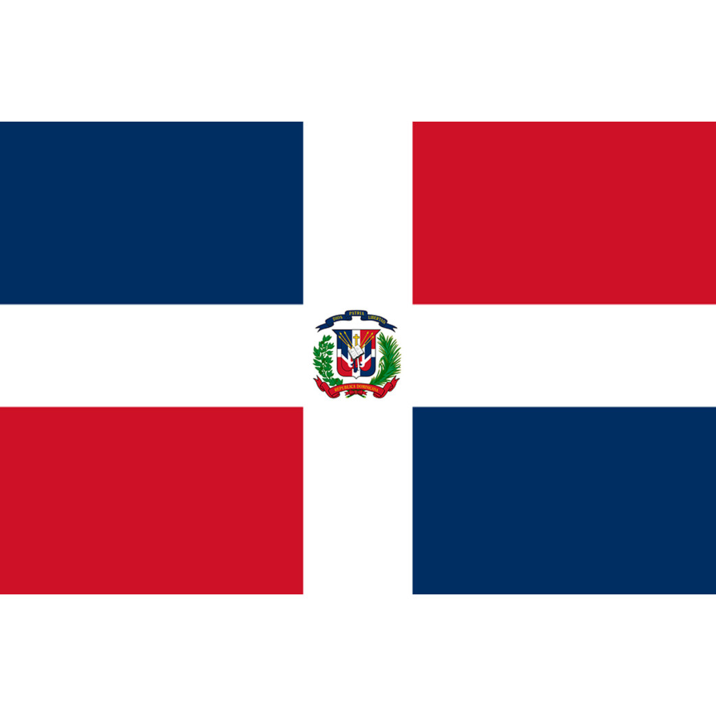 Drapeau République dominicaine (19.5x13cm) - Sticker/autocollant