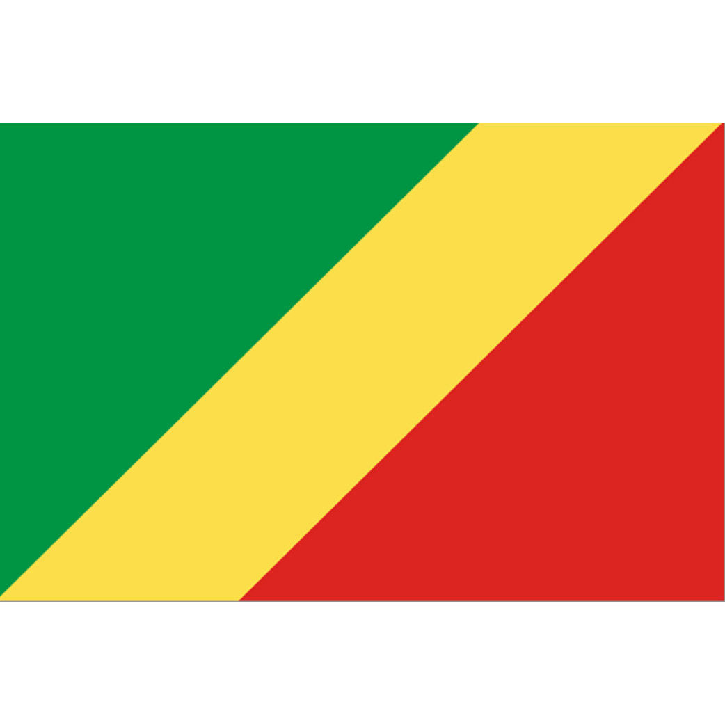 Drapeau République du Congo (15x10cm) - Sticker/autocollant