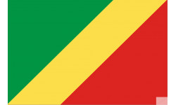 Drapeau République du Congo (15x10cm) - Sticker/autocollant