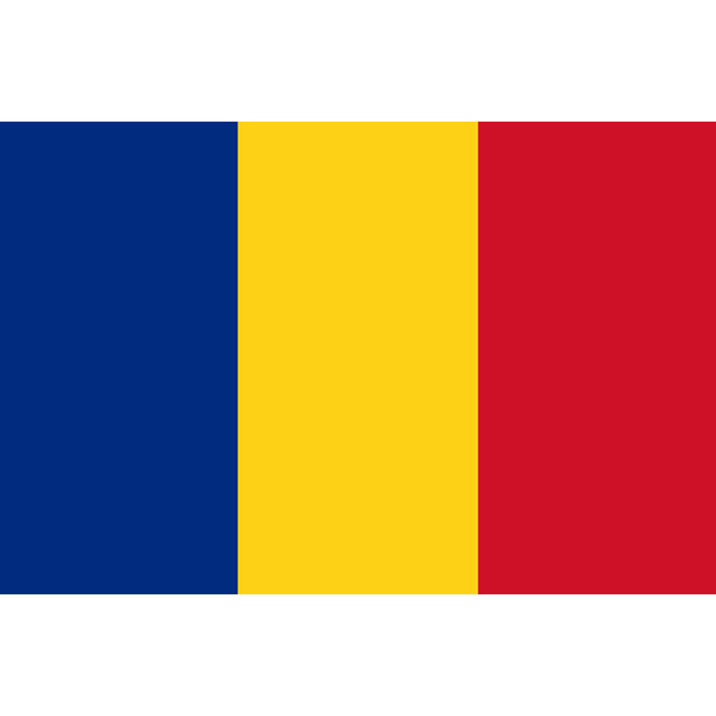 Drapeau Roumanie (15x10cm) - Sticker/autocollant