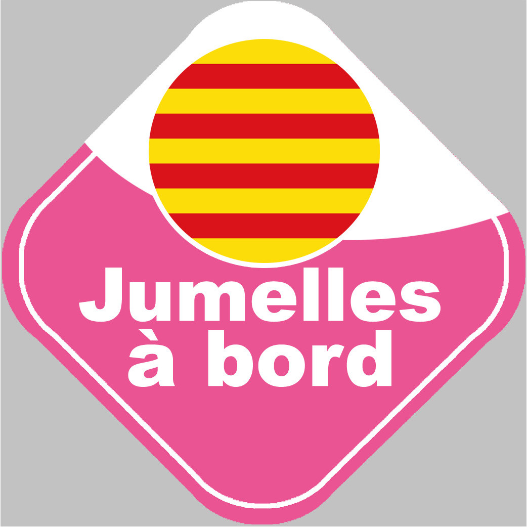 jumelles catalanes - 10cm - Sticker/autocollant
