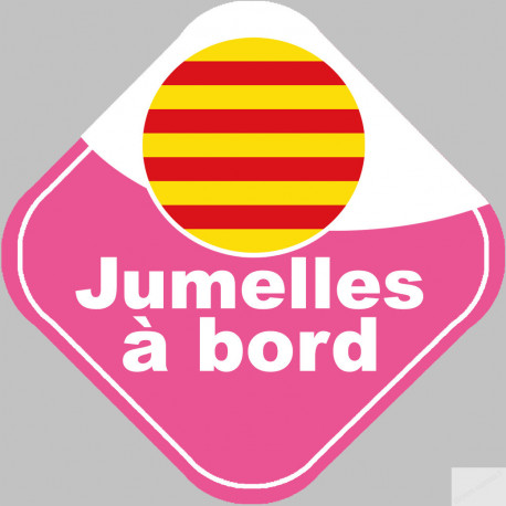 jumelles catalanes  - 15cm - Sticker/autocollant