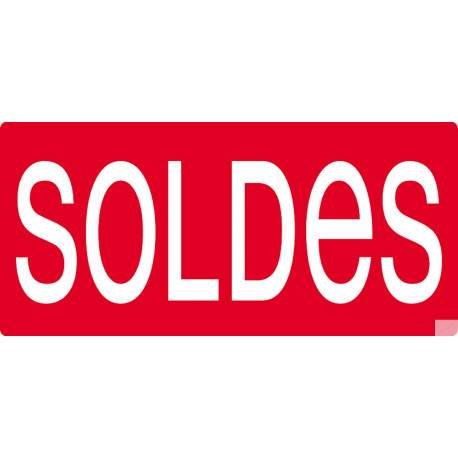 SOLDES R10 - 30x14cm - Sticker/autocollant