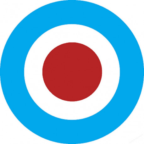 drapeau aviation anglaise - 20cm - Sticker/autocollant