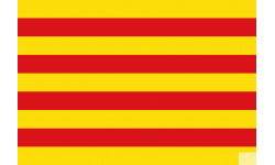 Drapeau Catalan (15x10cm) - Sticker/autocollant