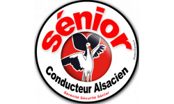 Conducteur Sénior Alsacien (10x10cm) - Sticker/autocollant