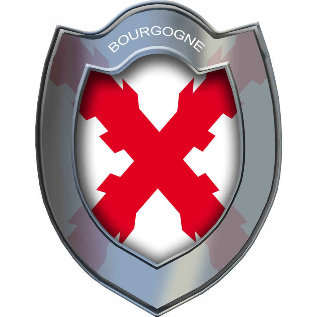 Bouclier Bourguignon (10x7,7cm) - Sticker/autocollant
