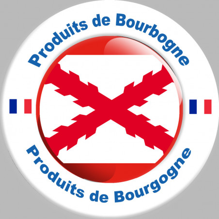 Produit bourguignon - 5cm - Sticker/autocollant Produit bourguignon - 5cm - Sticker/autocollant