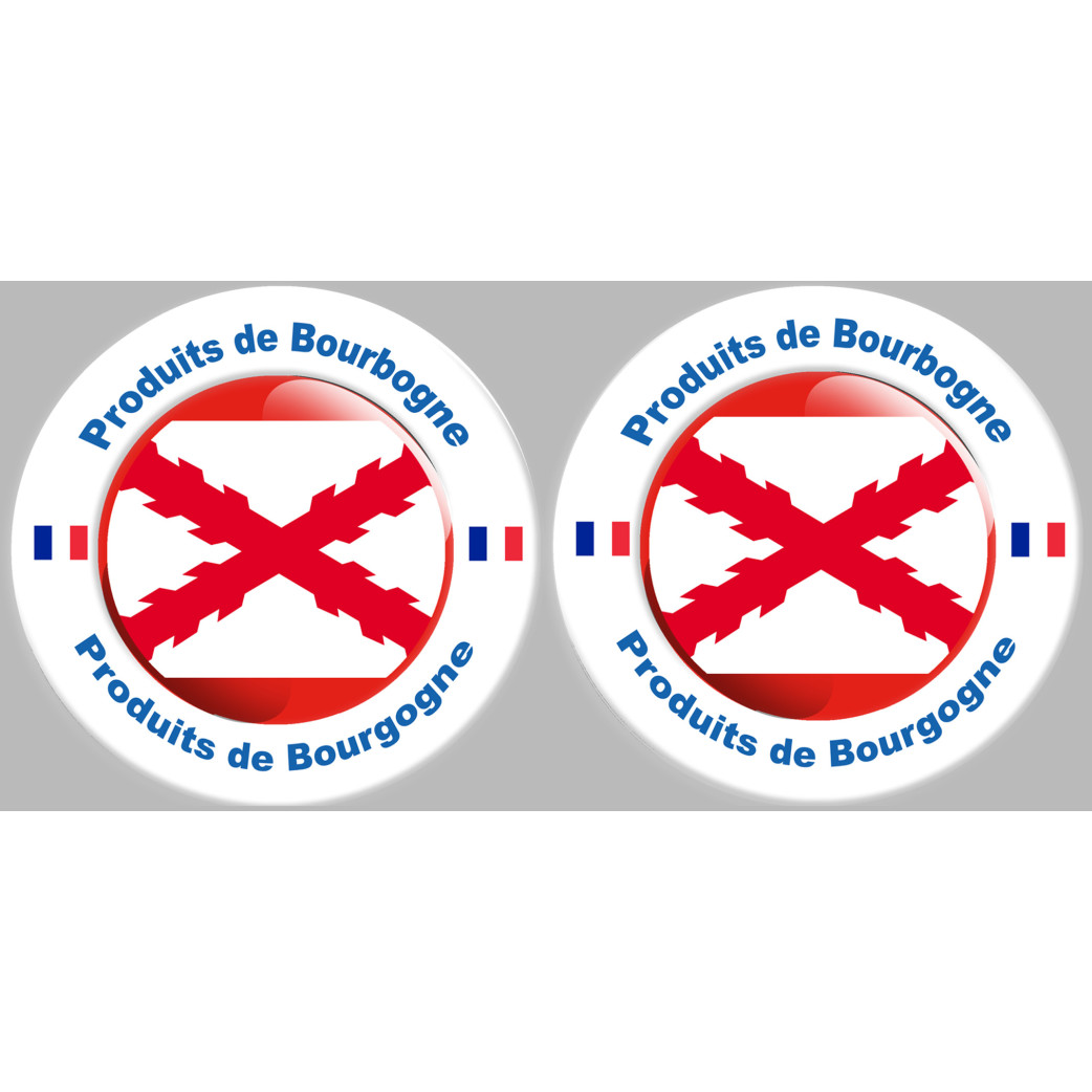 Produits de la Bourgogne - 2fois 10cm - Sticker/autocollant