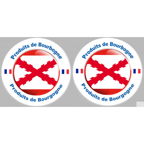 Produits de la Bourgogne - 2fois 10cm - Sticker/autocollant
