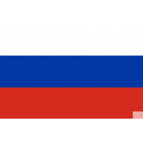 Drapeau Russie (19.5x13cm) - Sticker/autocollant
