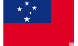 Drapeau Samoa (5x3.3cm) - Sticker/autocollant