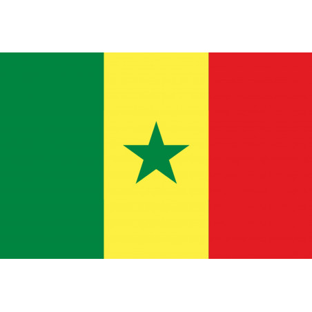 Drapeau Sénégal (19.5x13cm) - Sticker/autocollant