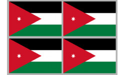Autocollants : drapeau officiel Jordanie