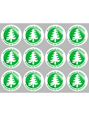Série Produits du Vercors (12 fois 5x5cm) - Sticker/autocollant