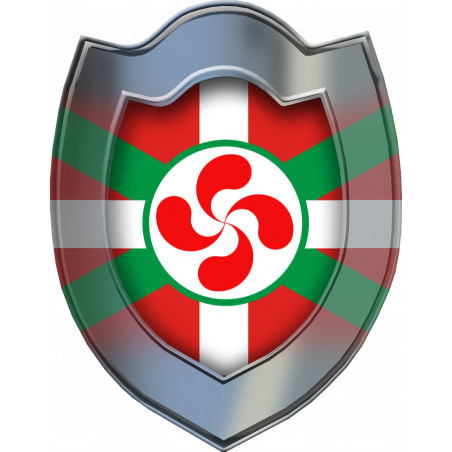 Bouclier Basque (10x7.8cm) - Sticker/autocollant Bouclier Basque (10x7.8cm) - Sticker/autocollant