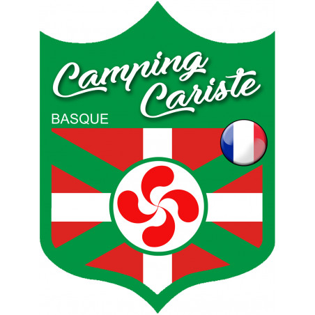 Campingcariste Basque (15x11.2cm) - Sticker/autocollant