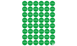 Série PRO SANS PLOMB 98 - 48 stickers de 2.8cm - Sticker/autocollant
